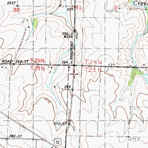 Topographic Map of Canada School (historical), IL