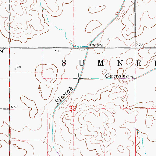 Topographic Map of Canavan Creek, IL
