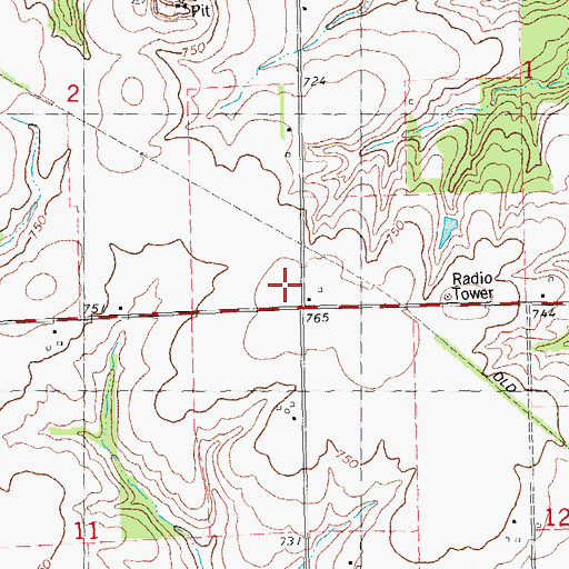 Topographic Map of Cashman School (historical), IL