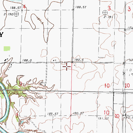 Topographic Map of Cashmere School (historical), IL
