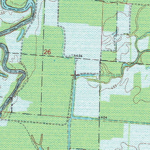 Topographic Map of Cassar Creek, IL