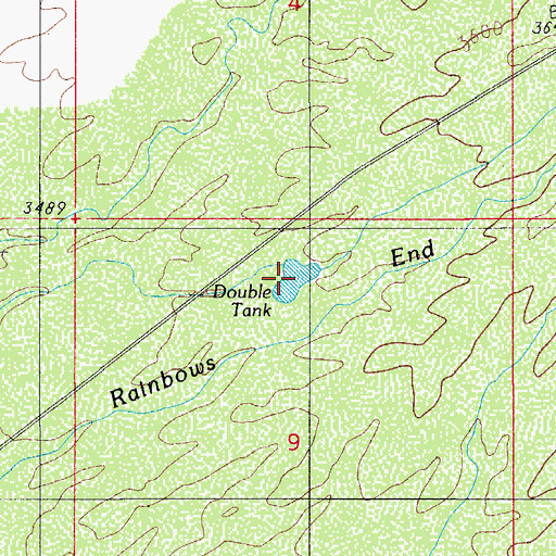 Topographic Map of Double Tank, AZ