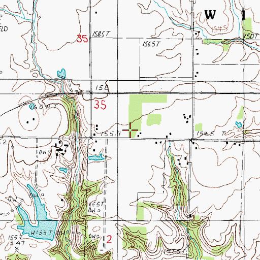 Topographic Map of Catt School (historical), IL