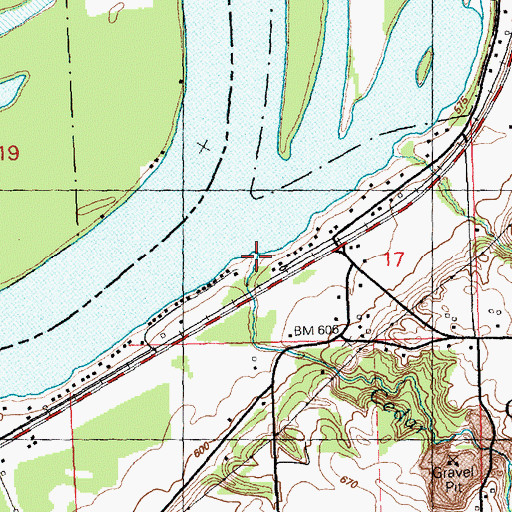 Topographic Map of Cedar Creek, IL