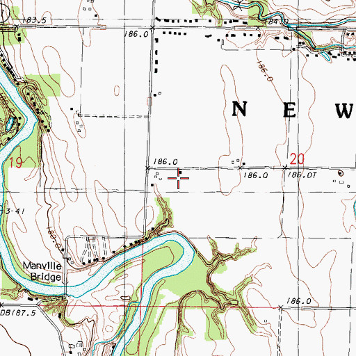 Topographic Map of Centennial School (historical), IL