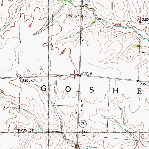 Topographic Map of Centennial School (historical), IL