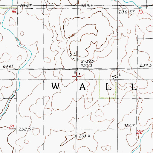 Topographic Map of Center School (historical), IL