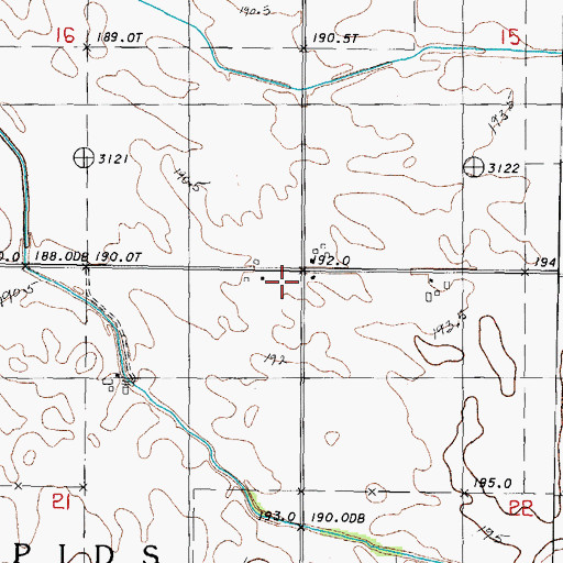 Topographic Map of Center School (historical), IL