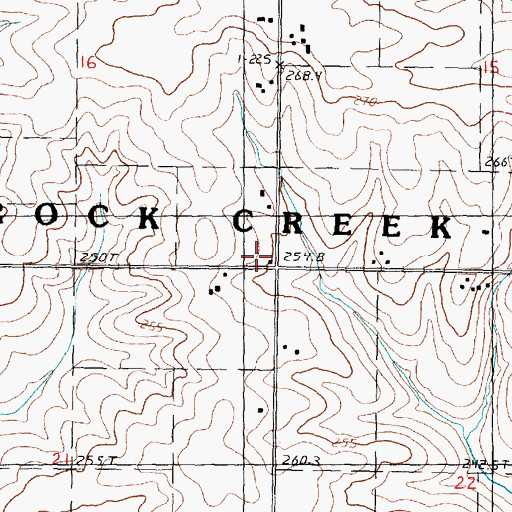 Topographic Map of Center School (historical), IL
