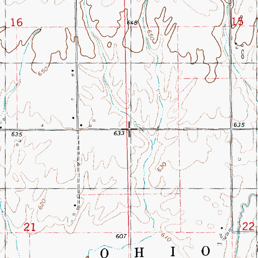 Topographic Map of Centerville School (historical), IL