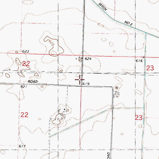 Topographic Map of Centerville School (historical), IL