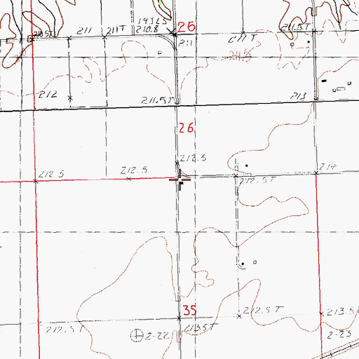 Topographic Map of Central Point School (historical), IL