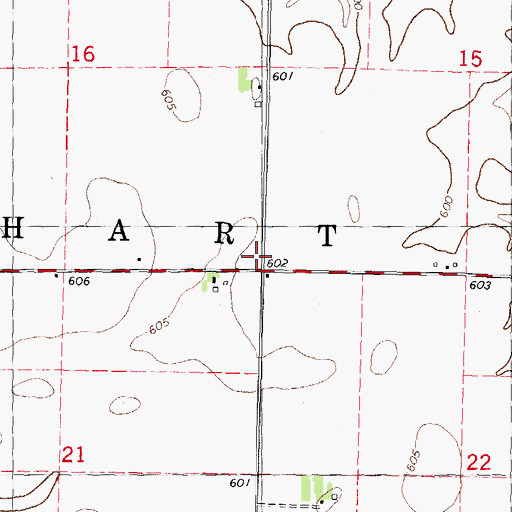 Topographic Map of Central Point School (historical), IL
