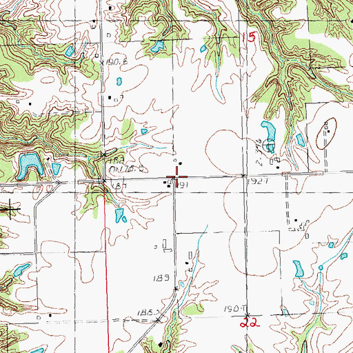 Topographic Map of Central School (historical), IL