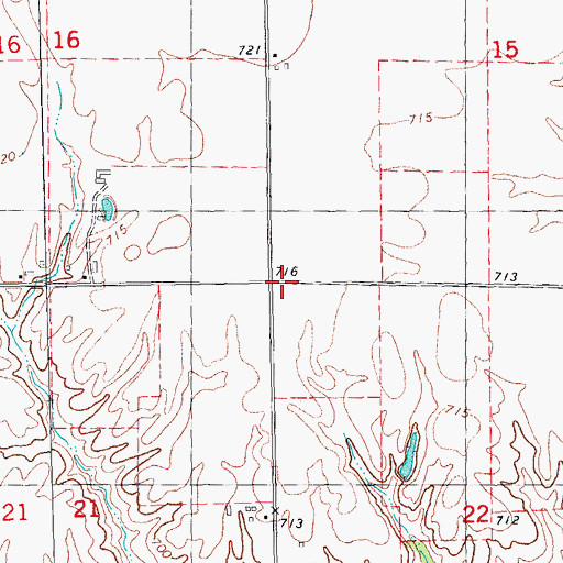 Topographic Map of Central School (historical), IL