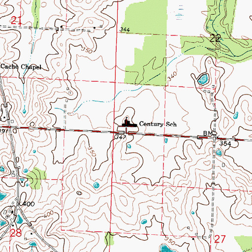 Topographic Map of Century High School, IL