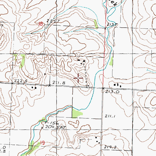 Topographic Map of Chambers School (historical), IL