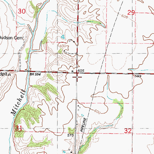 Topographic Map of Champion School (historical), IL