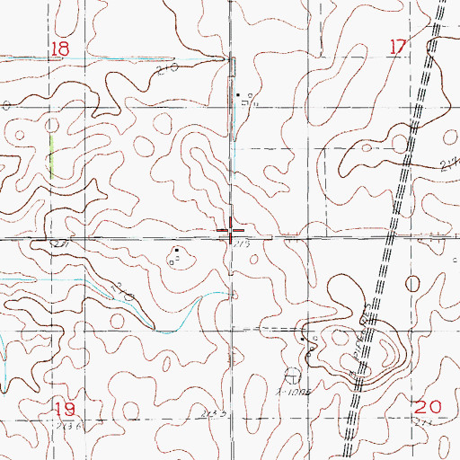Topographic Map of Chesebro School (historical), IL