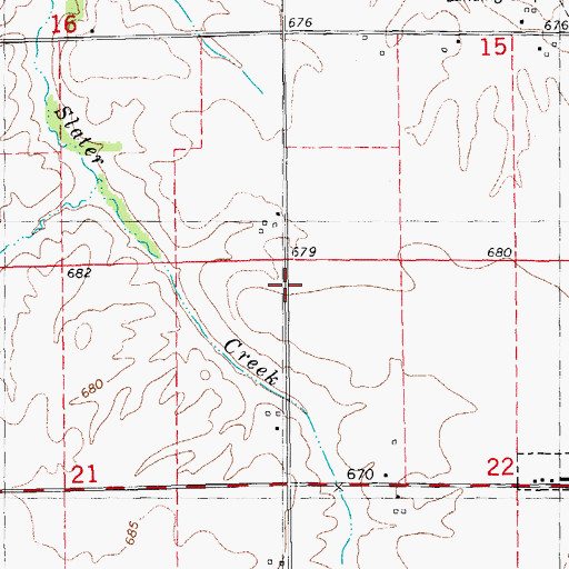 Topographic Map of Chili Center School (historical), IL