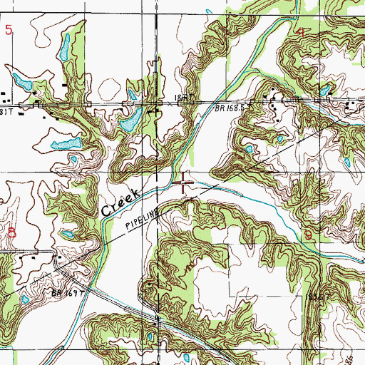 Topographic Map of Chivler Creek, IL