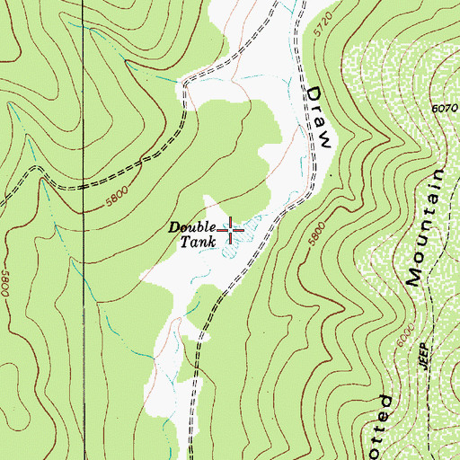 Topographic Map of Double Tank, AZ