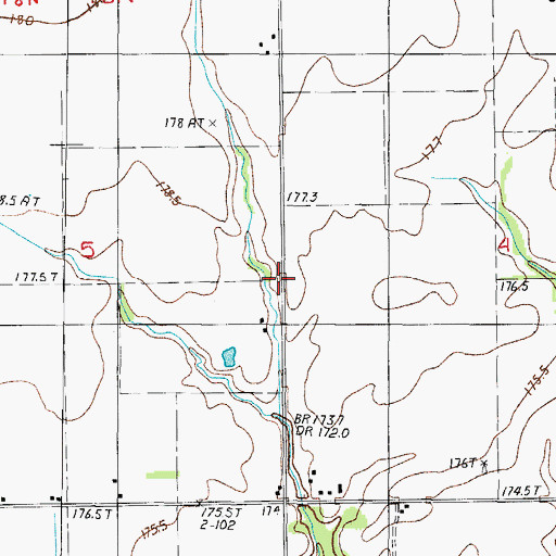 Topographic Map of Church of Christ (historical), IL