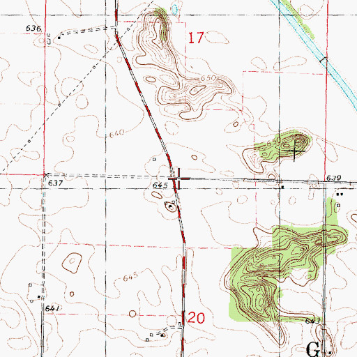 Topographic Map of Church School (historical), IL