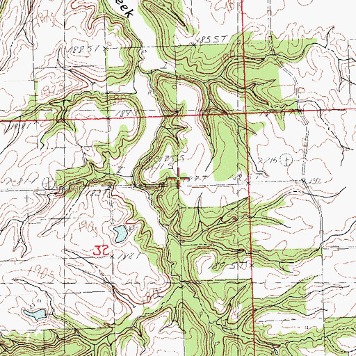 Topographic Map of Circleville School (historical), IL