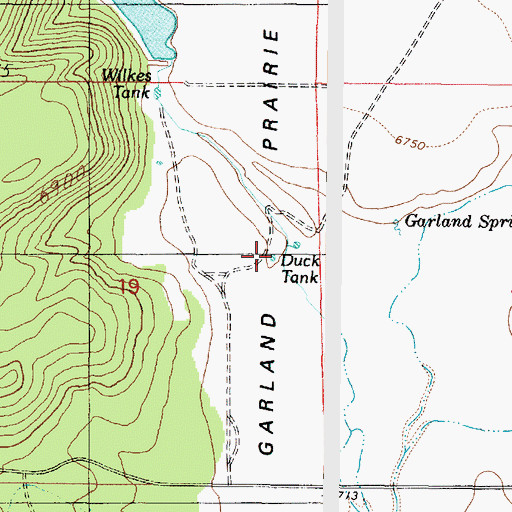 Topographic Map of Duck Tank, AZ