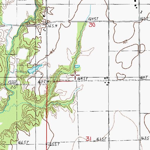 Topographic Map of Clark School (historical), IL