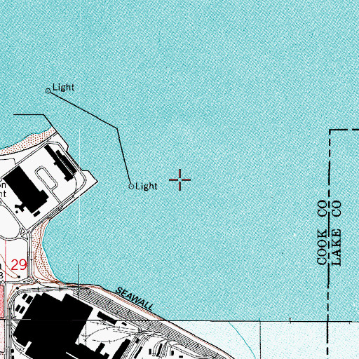 Topographic Map of Clarke Point Shoal, IL