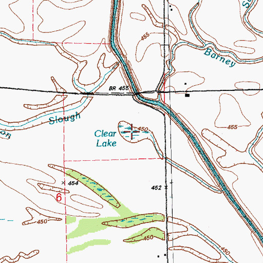 Topographic Map of Clear Lake, IL