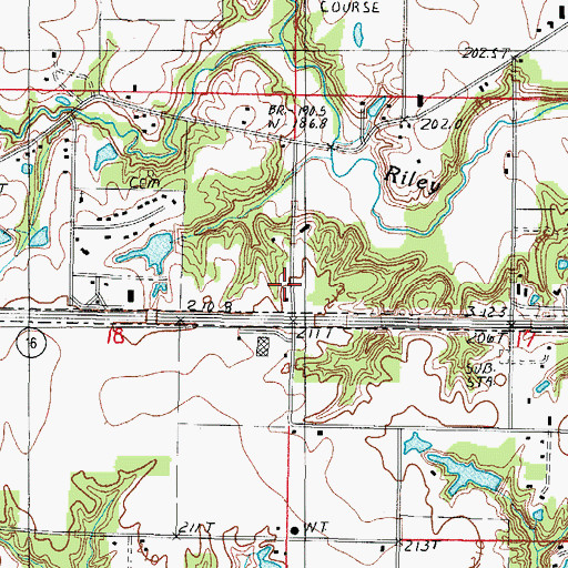 Topographic Map of Clear Springs School (historical), IL