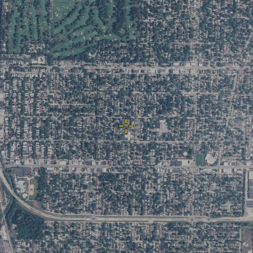 Aerial/Satellite Image of Cleveland School, IL