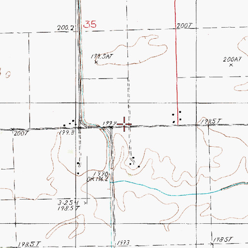 Topographic Map of Clifton School (historical), IL