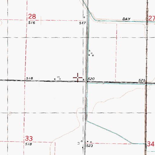 Topographic Map of Cloverleaf School (historical), IL