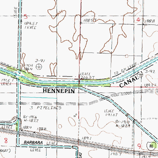 Topographic Map of Coal Creek, IL