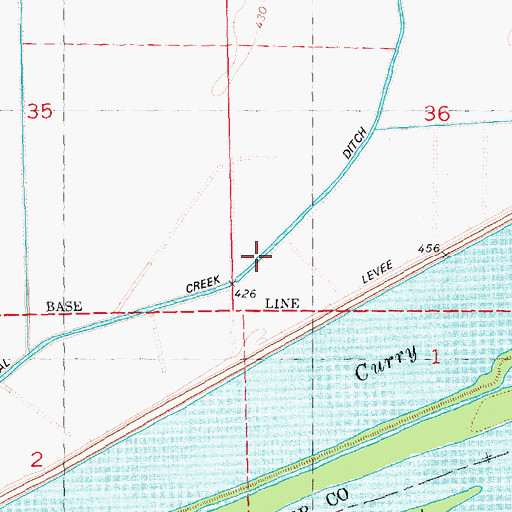 Topographic Map of Coal Creek Ditch, IL