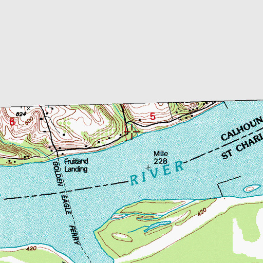 Topographic Map of Coalbank Hollow, IL