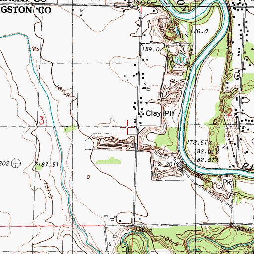 Topographic Map of Coalville School (historical), IL