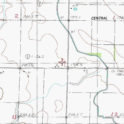 Topographic Map of Cofer School (historical), IL