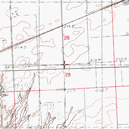 Topographic Map of College Grove School (historical), IL