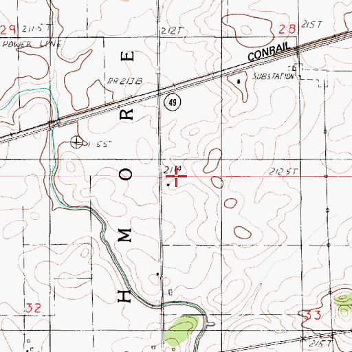 Topographic Map of College School (historical), IL