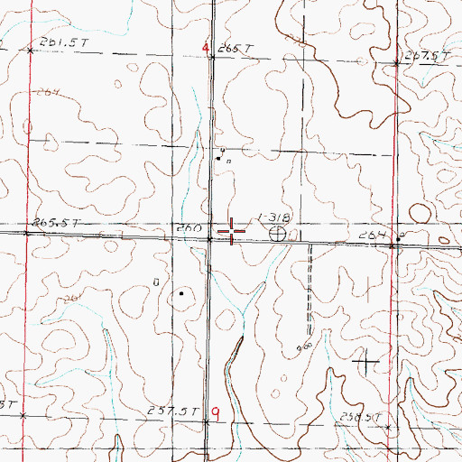 Topographic Map of Collins School (historical), IL