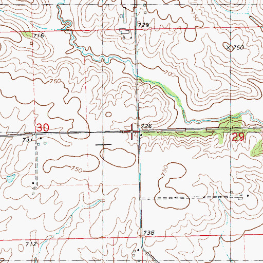 Topographic Map of Collinson School (historical), IL