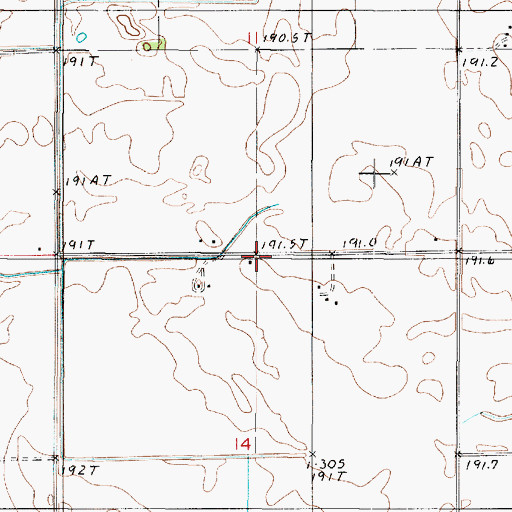 Topographic Map of Columbia School (historical), IL