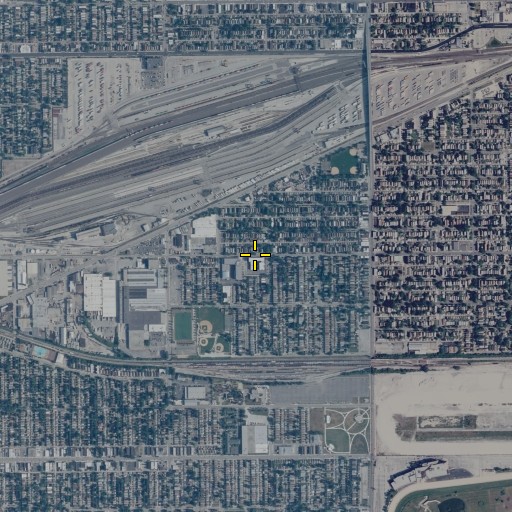 Aerial/Satellite Image of Columbus Elementary School, IL