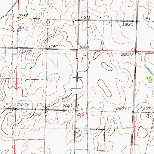Topographic Map of Condon School (historical), IL