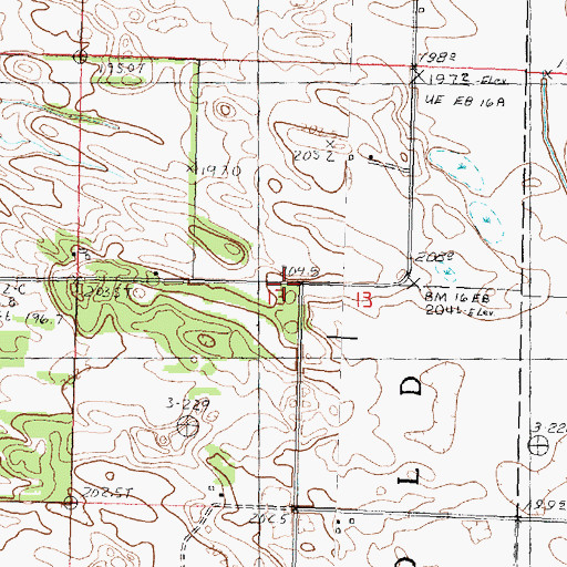 Topographic Map of Conley School (historical), IL